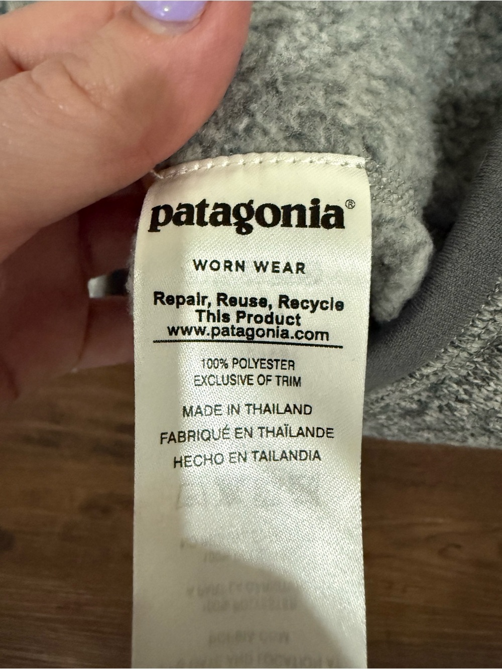 Patagonia Better Sweater 1/4 Zip Pullover Men’s M Stonewash Heather Gray - Picture 6 of 6